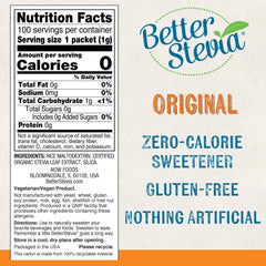 Total 200 Stevia packets from TwinPack packaging