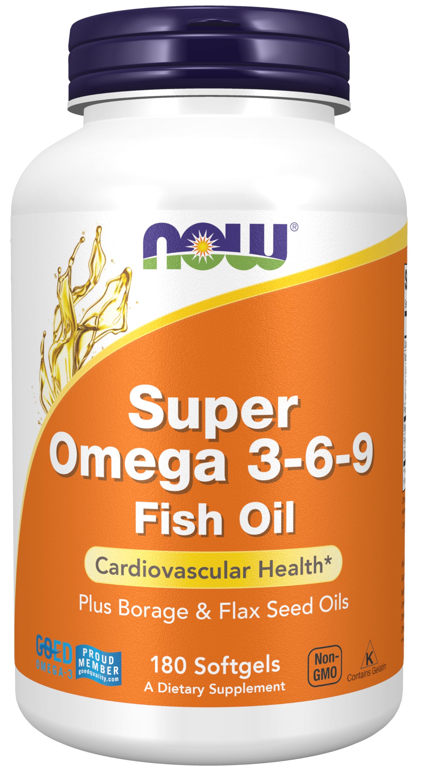NOW Foods Super Omega 3-6-9 bottle front view