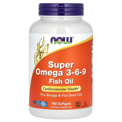 Now Foods Super Omega 3-6-9 Soft-Gels bottle label