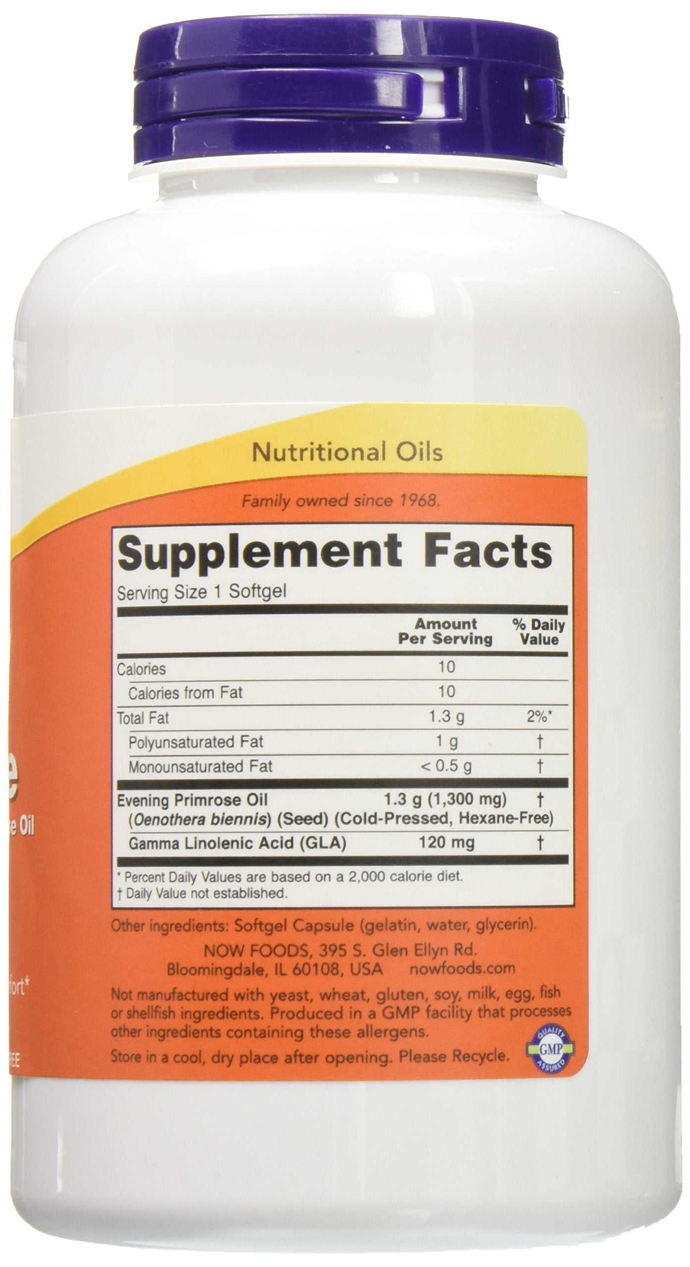 NOW Foods Super Primrose Oil packaging and capsules