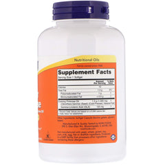 NOW Foods Super Primrose 1300 mg bottle – label and ingredients