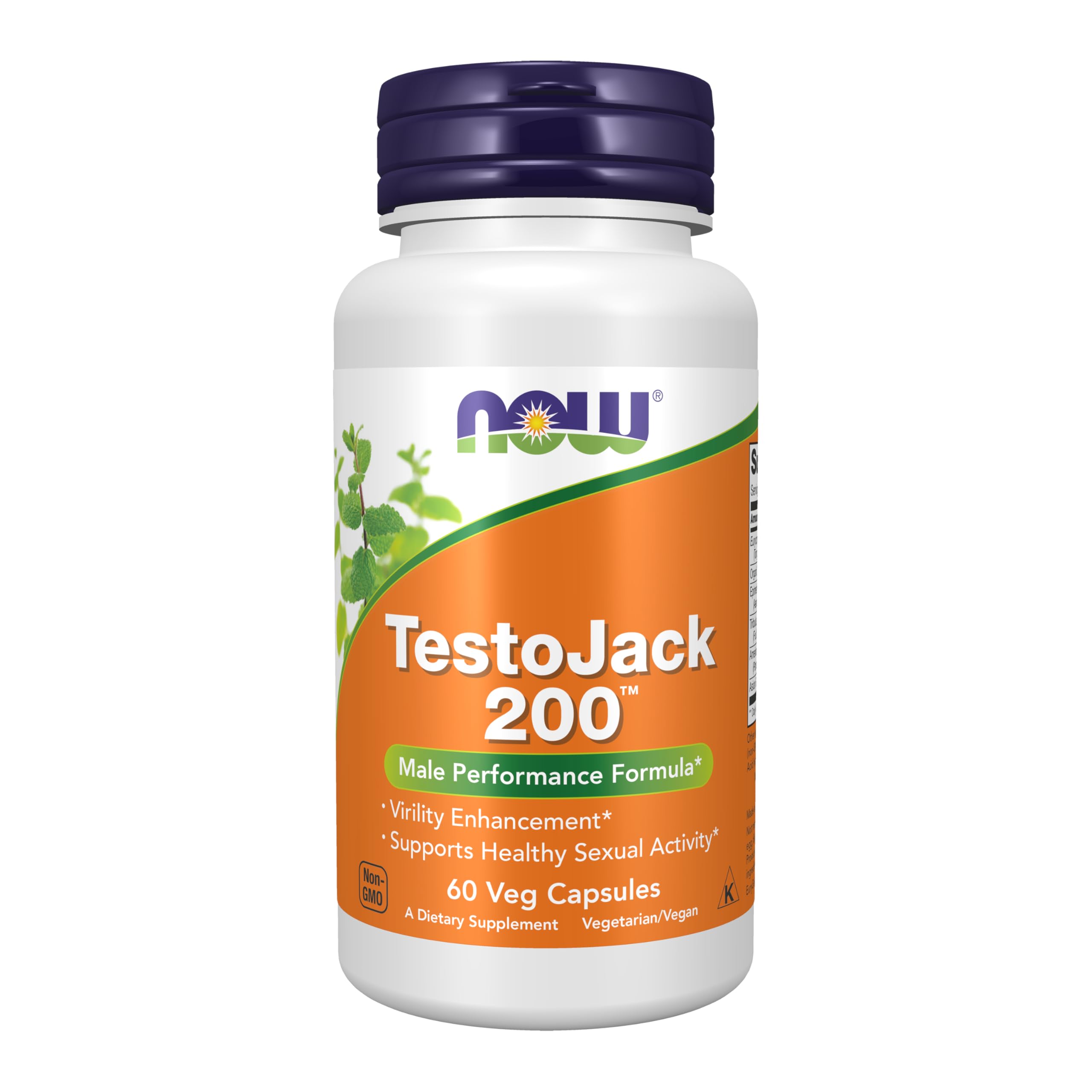 NOW Foods TestoJack 200 bottle label
