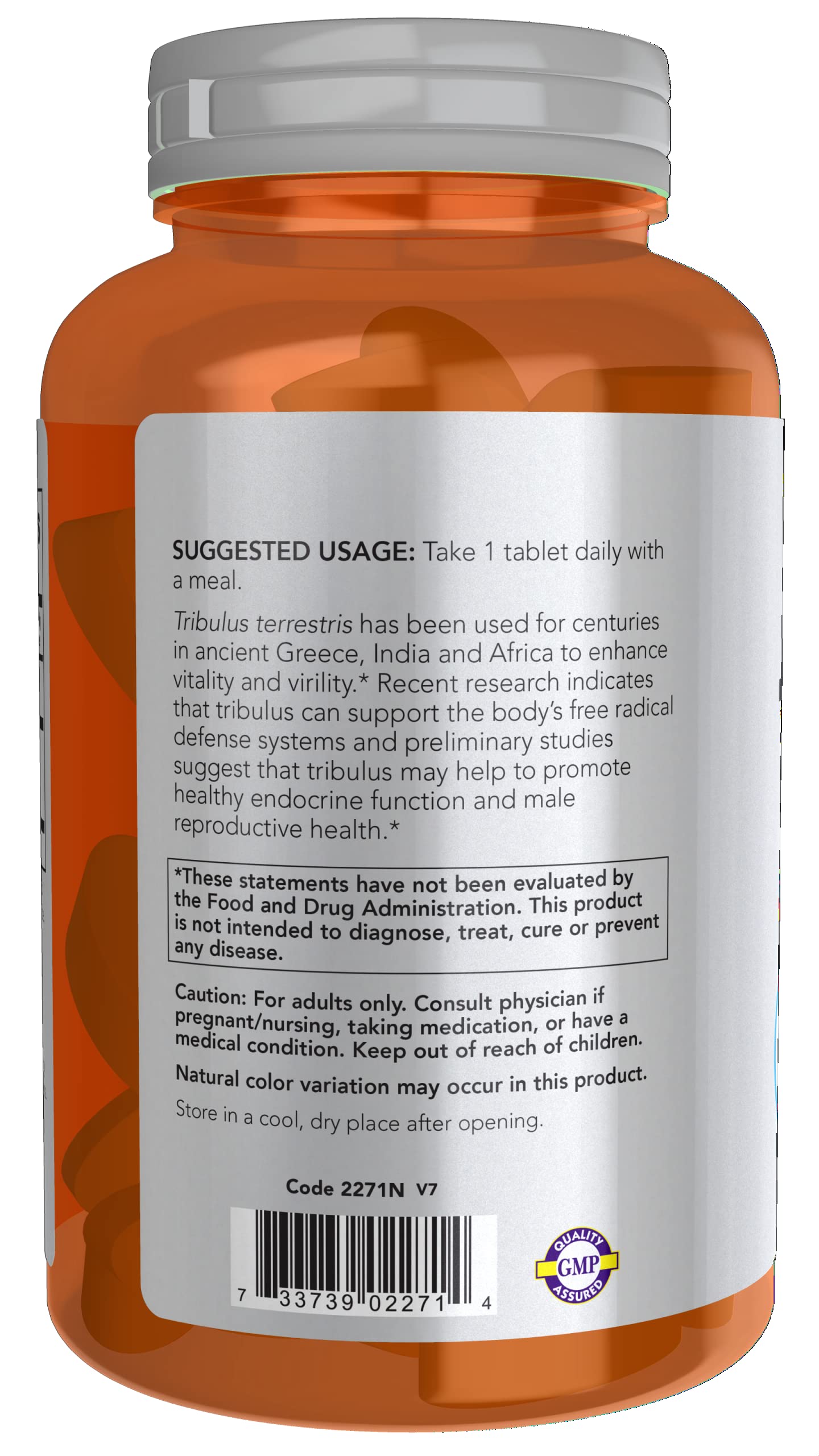 Tribulus Terrestris 1000 mg bottle label