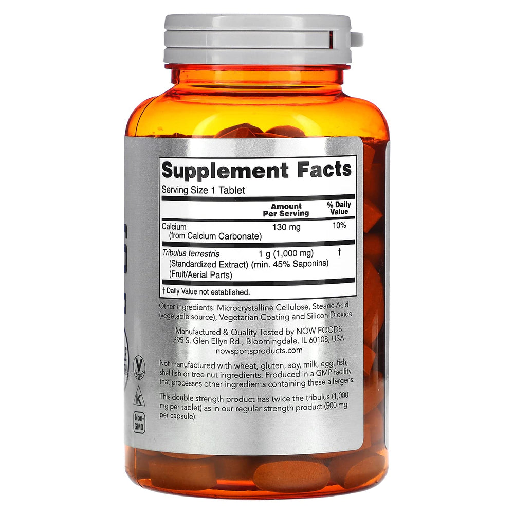 Tribulus Terrestris 1000 mg capsules - side view