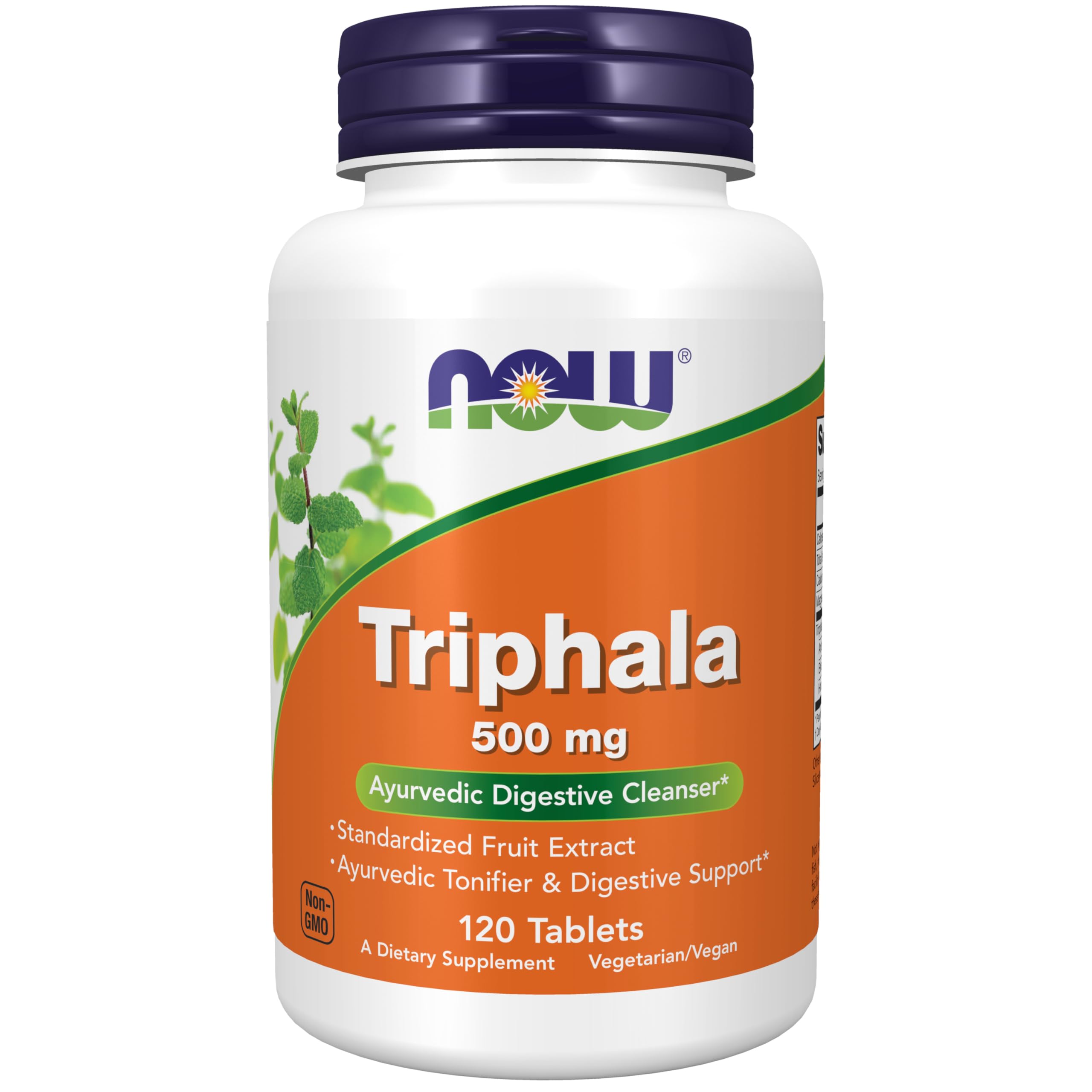 NOW Foods Triphala 500 mg bottle on white background