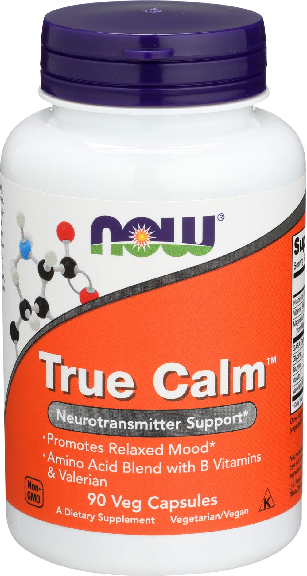 Now Foods True Calm Amino Relaxer bottle front view