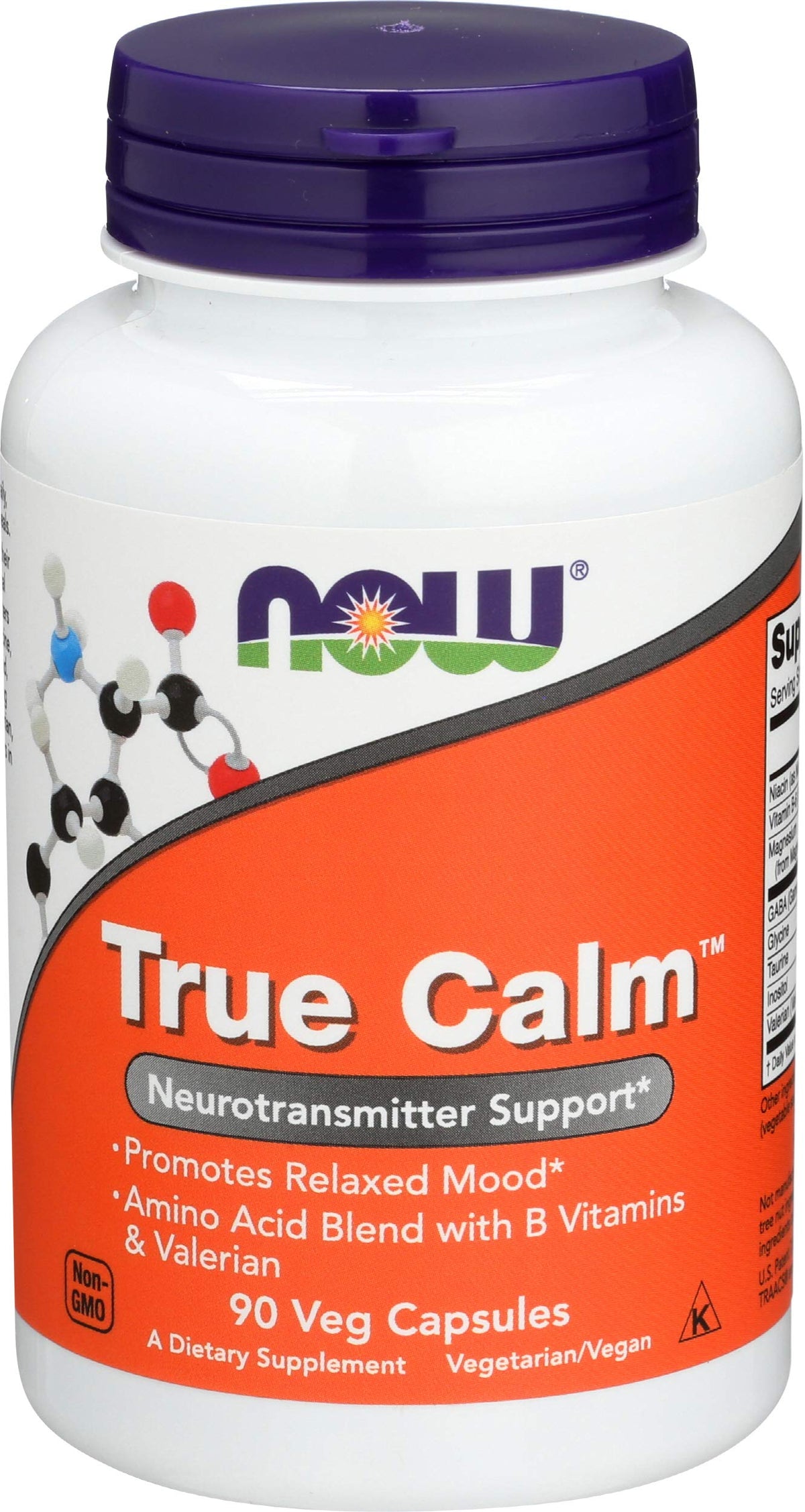 Now Foods True Calm Amino Relaxer bottle front view
