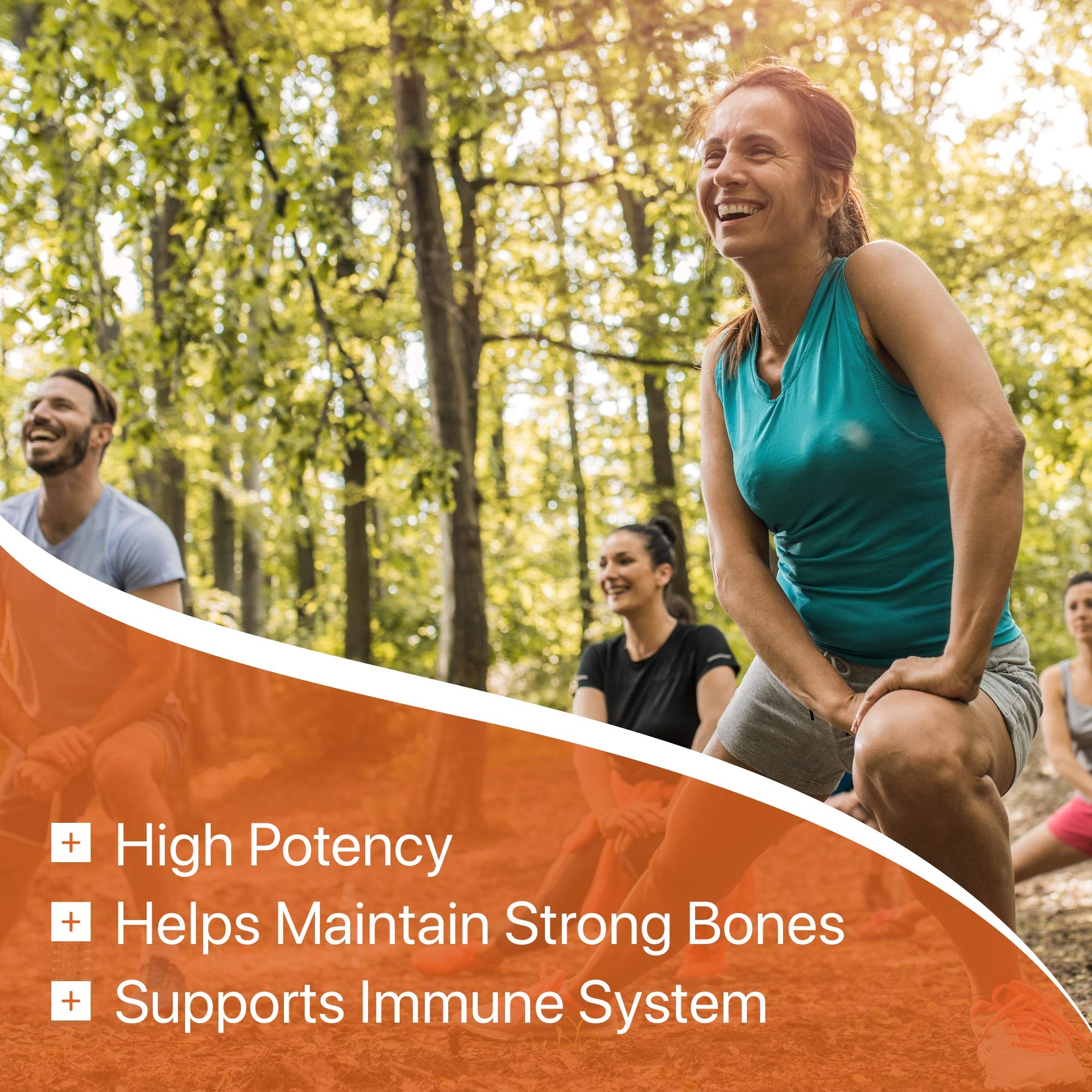 Close-up of Now Foods Vitamin D3 5000 IU softgels