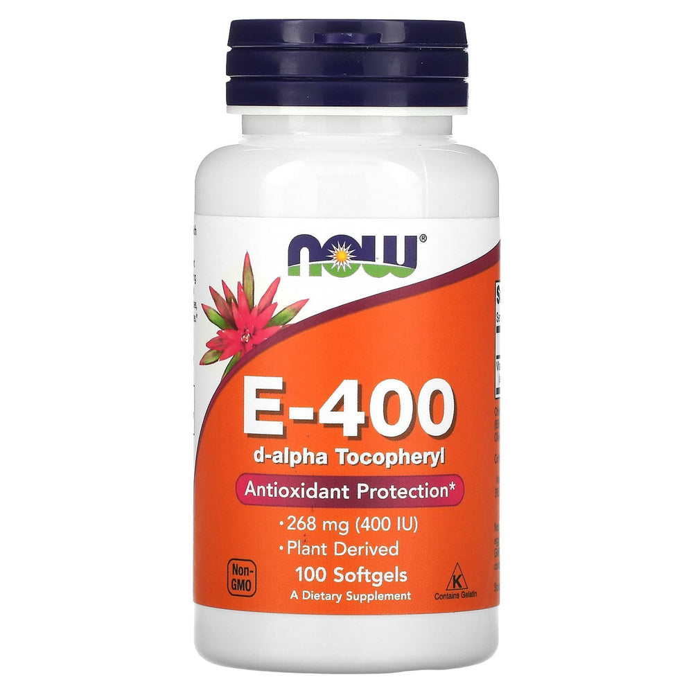 Now Foods Vitamin E 400 IU softgels bottle