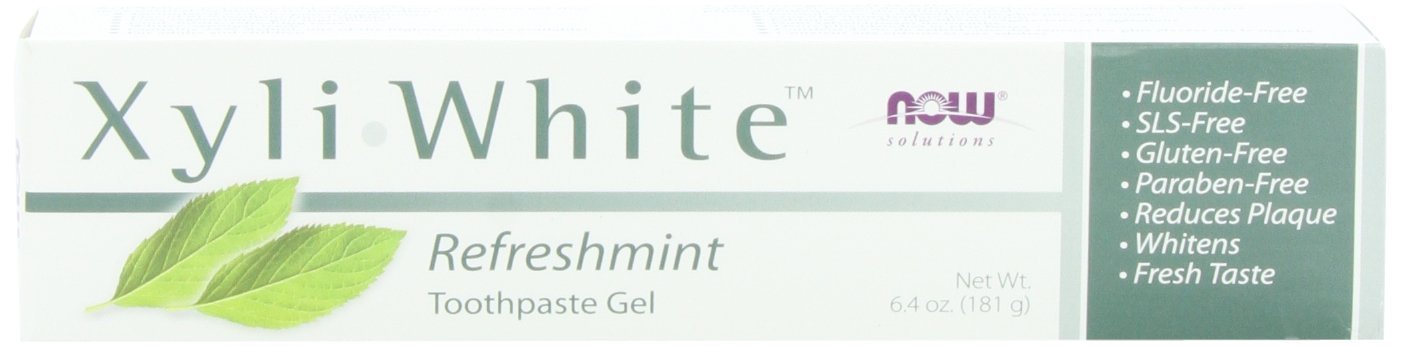 Now Foods XyliWhite Refreshmint Toothpaste Gel 6.4 oz Pack of 4