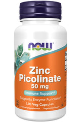 Now Foods Zinc Picolinate 50 mg bottle – front view