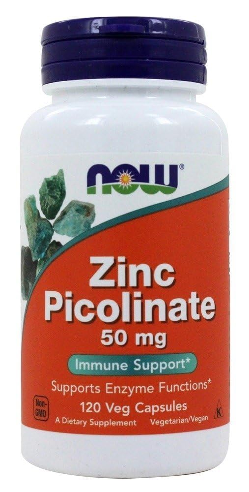 Close-up of Zinc Picolinate 50 mg label
