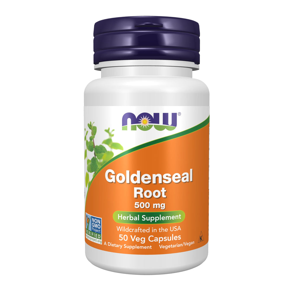 NOW Goldenseal Root 500 mg bottle