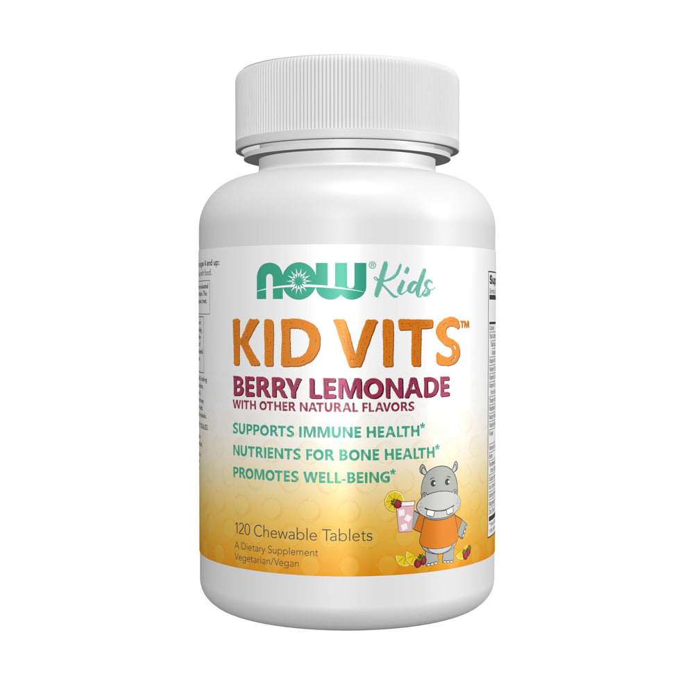 NOW Kid Vits Berry Lemonade multivitamin bottle