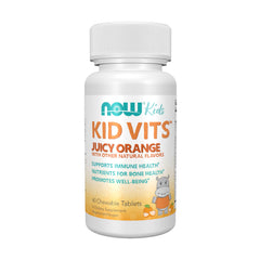 NOW Kid Vits Multivitamin Juicy Orange bottle front