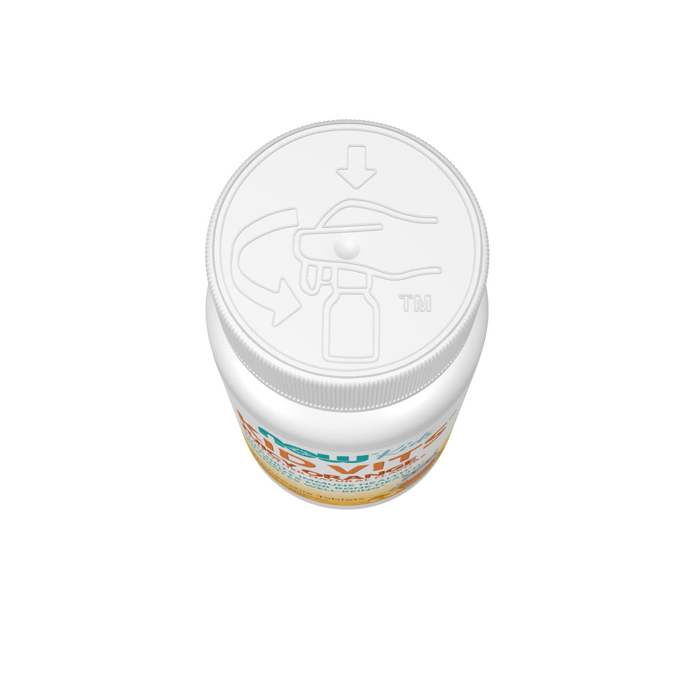 Kid-friendly orange-flavored multivitamin chewables