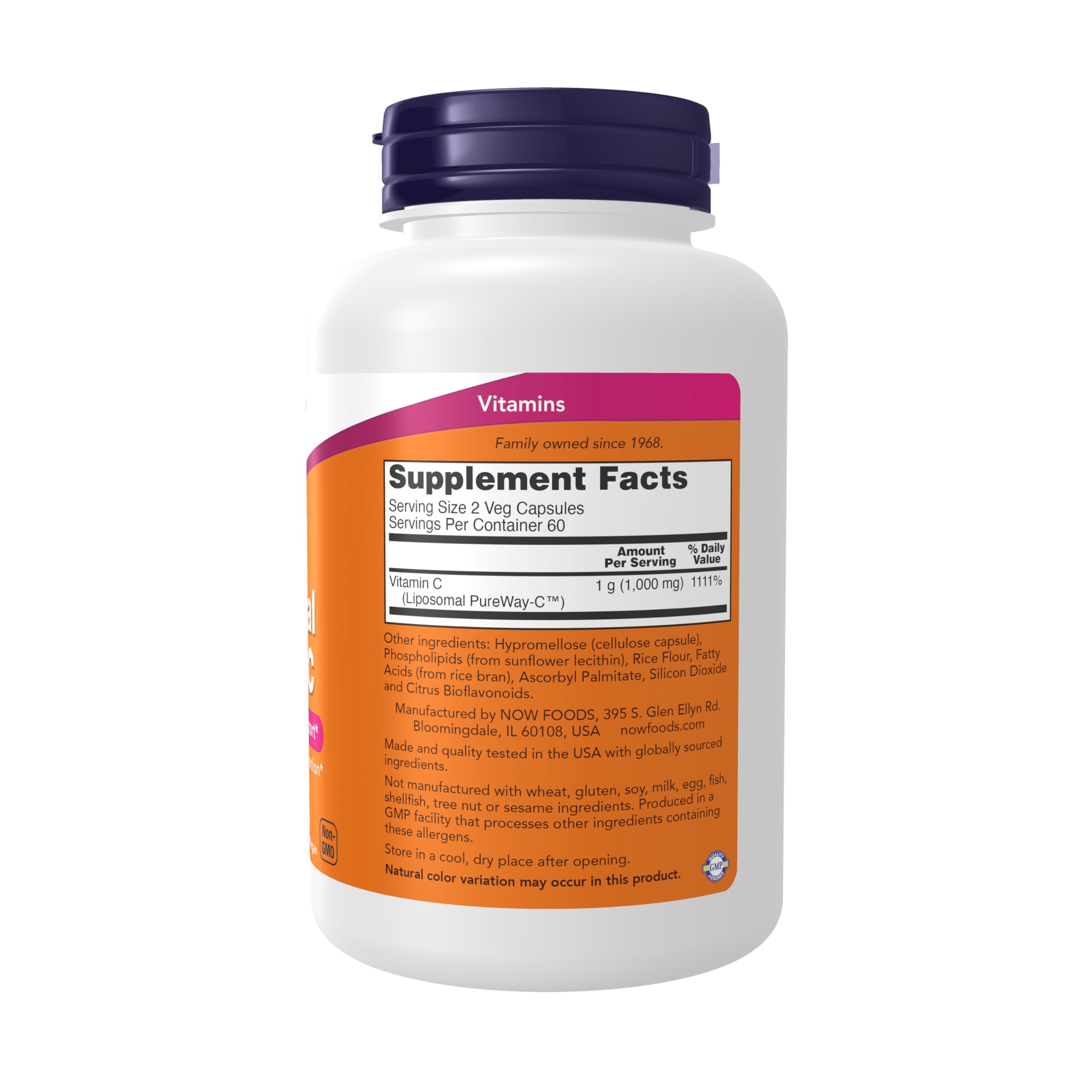 Close-up of PureWay-C liposomal Vitamin C formulation