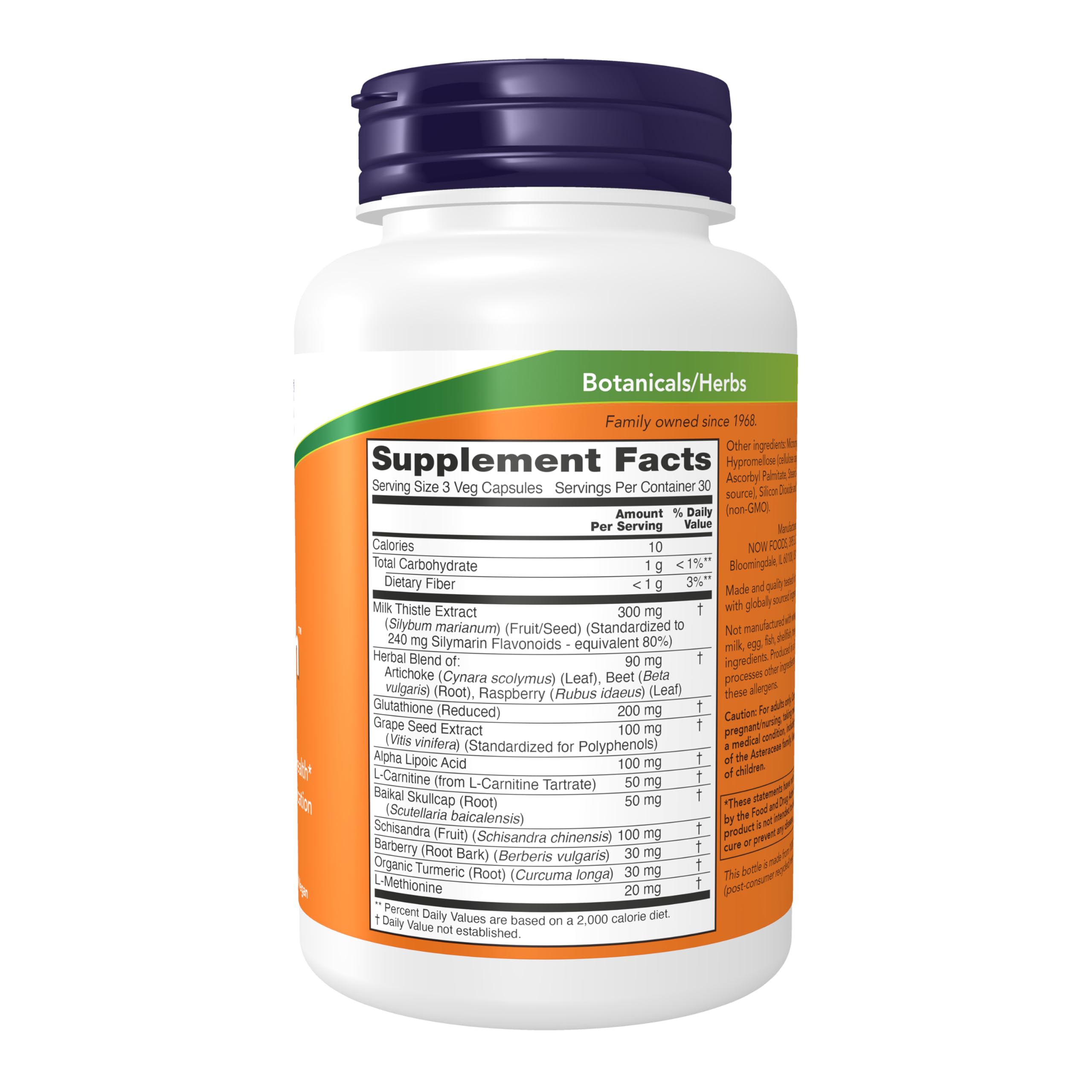 Detail of Milk Thistle extract in Liver Refresh formula