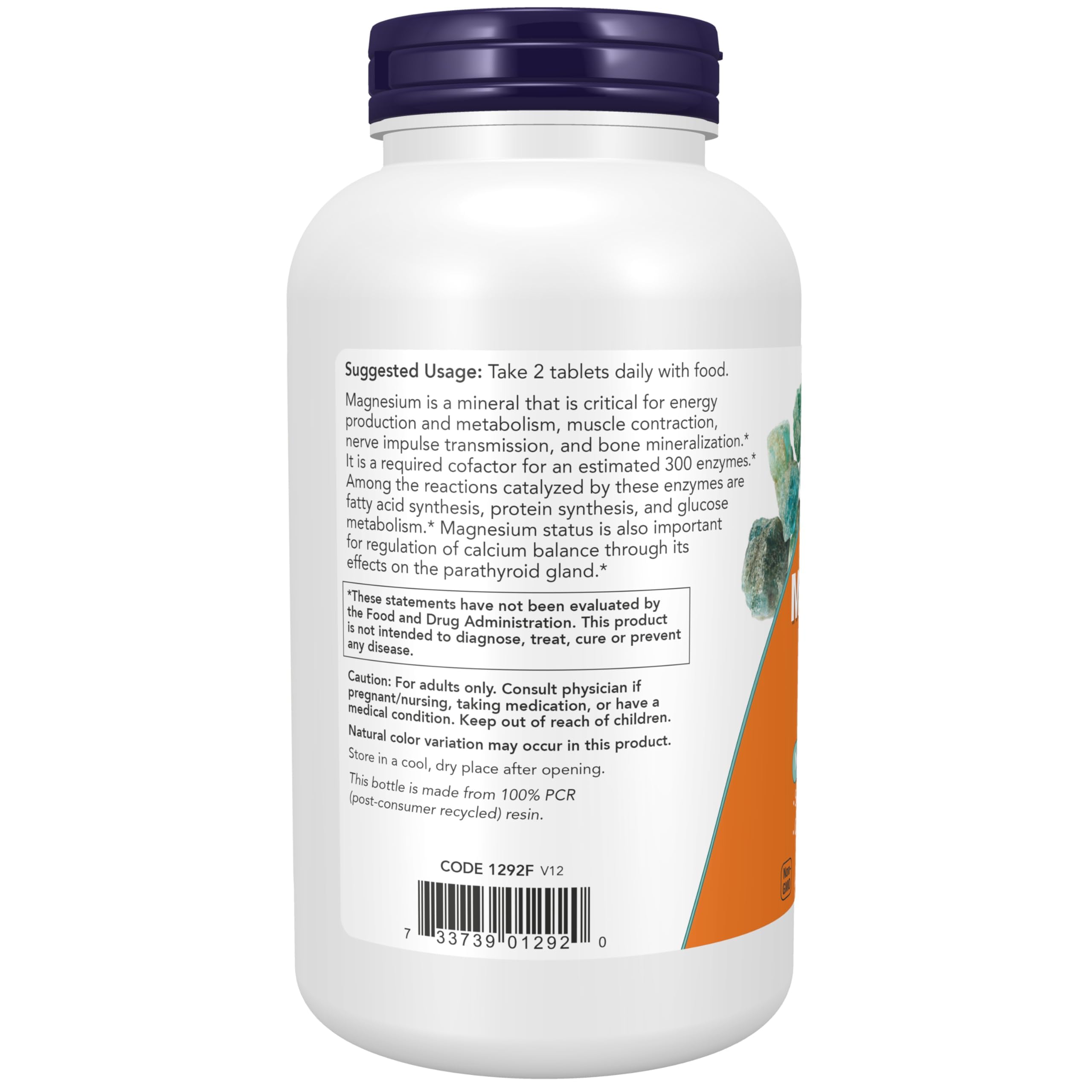 NOW Magnesium Citrate 200 mg tablets