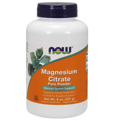NOW Magnesium Citrate Powder bottle front view - 8 oz