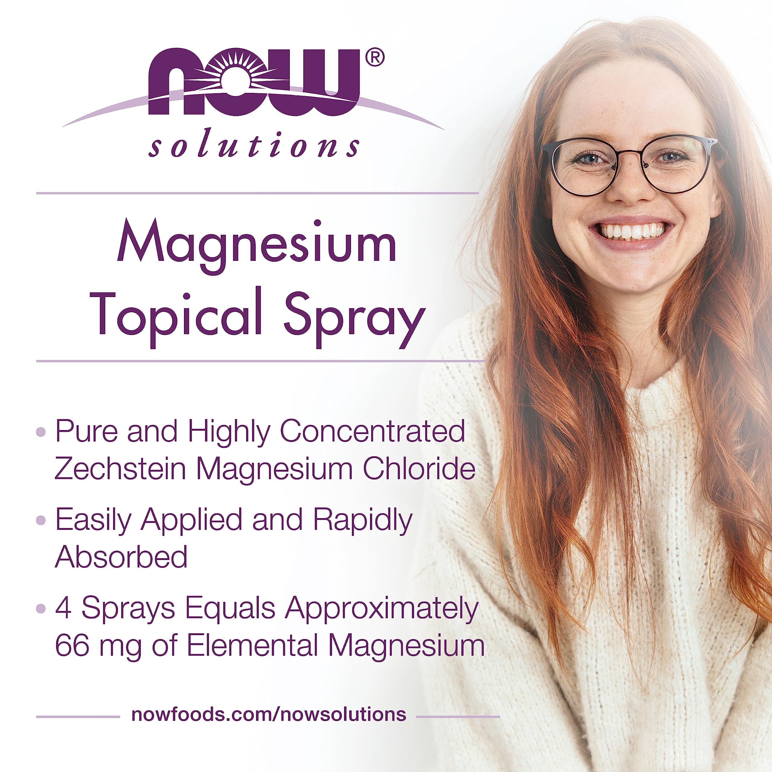 NOW Solutions Magnesium Topical Spray packaging