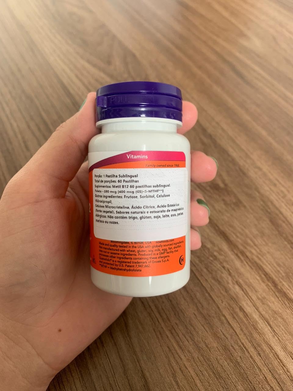 Vegan-friendly NOW Methyl B-12 lozenges