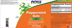 Bottle and softgels of NOW Peppermint Gels Pack 2
