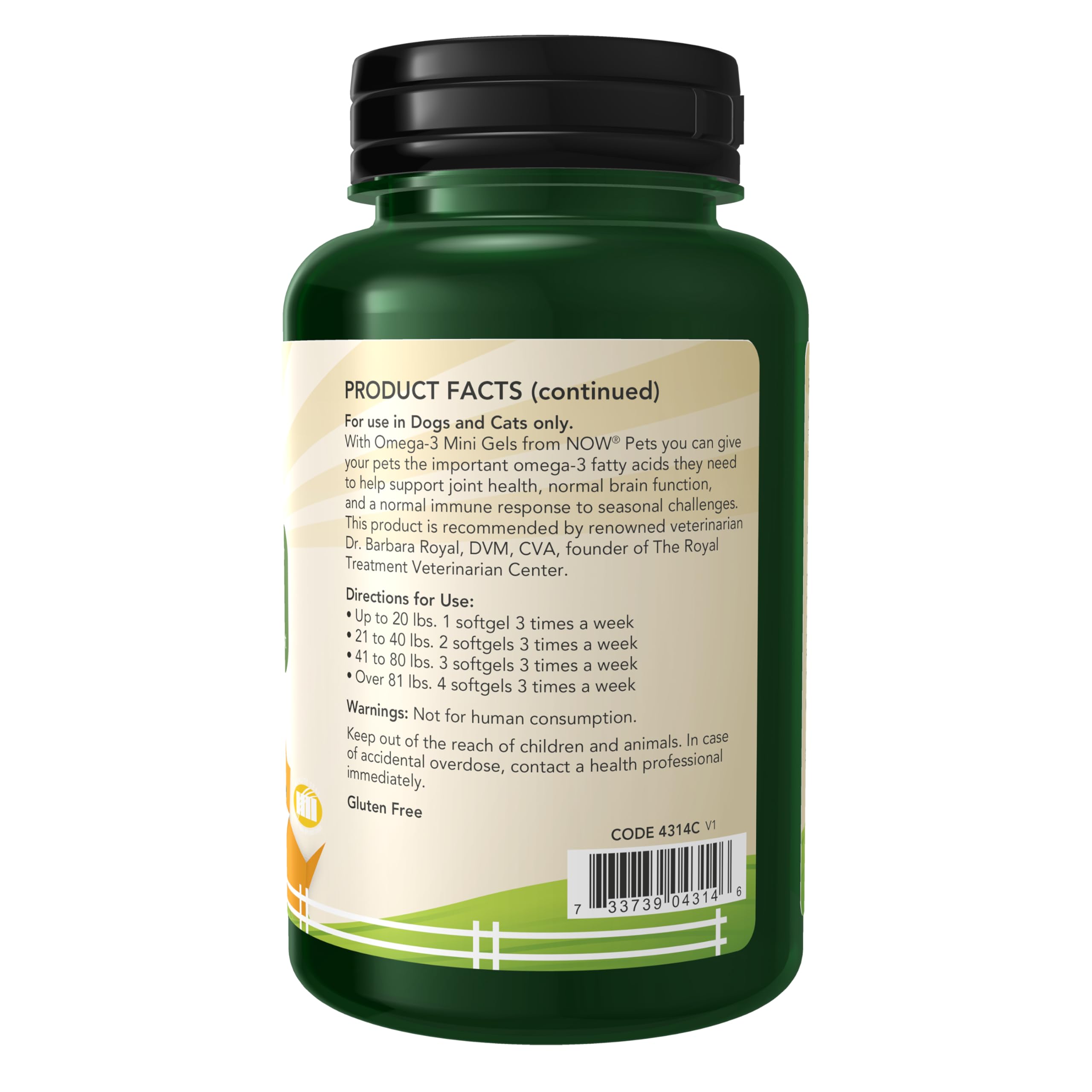 Close-up of Omega-3 Mini Gels softgels