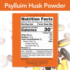 NOW Psyllium Husk Powder 12lb canister photo