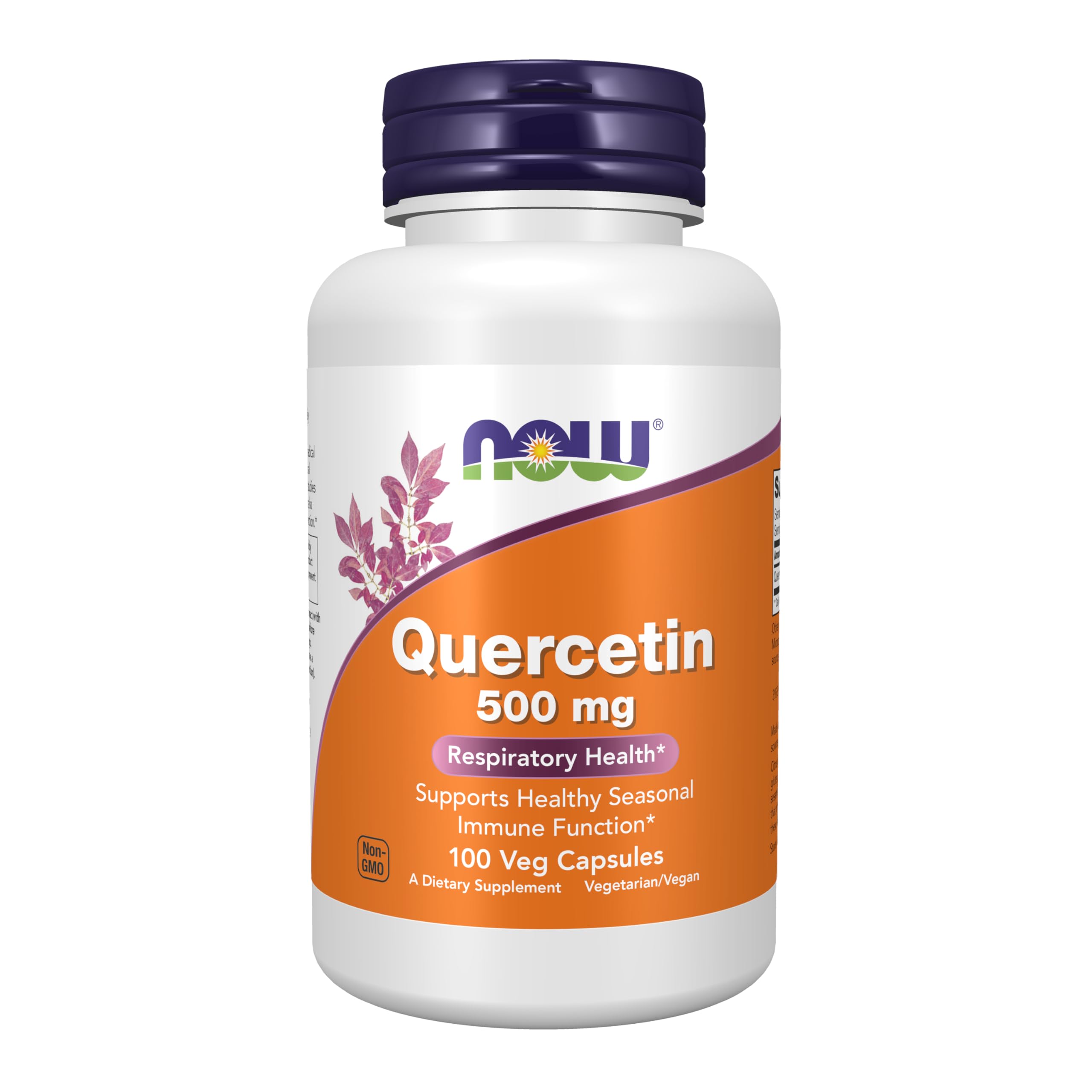 NOW Quercetin 500mg bottle front view
