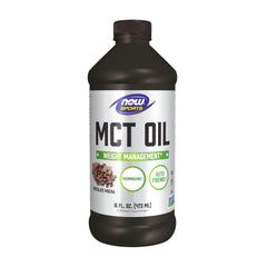 NOW Sports Nutrition MCT Oil Chocolate Mocha 16 oz bottle
