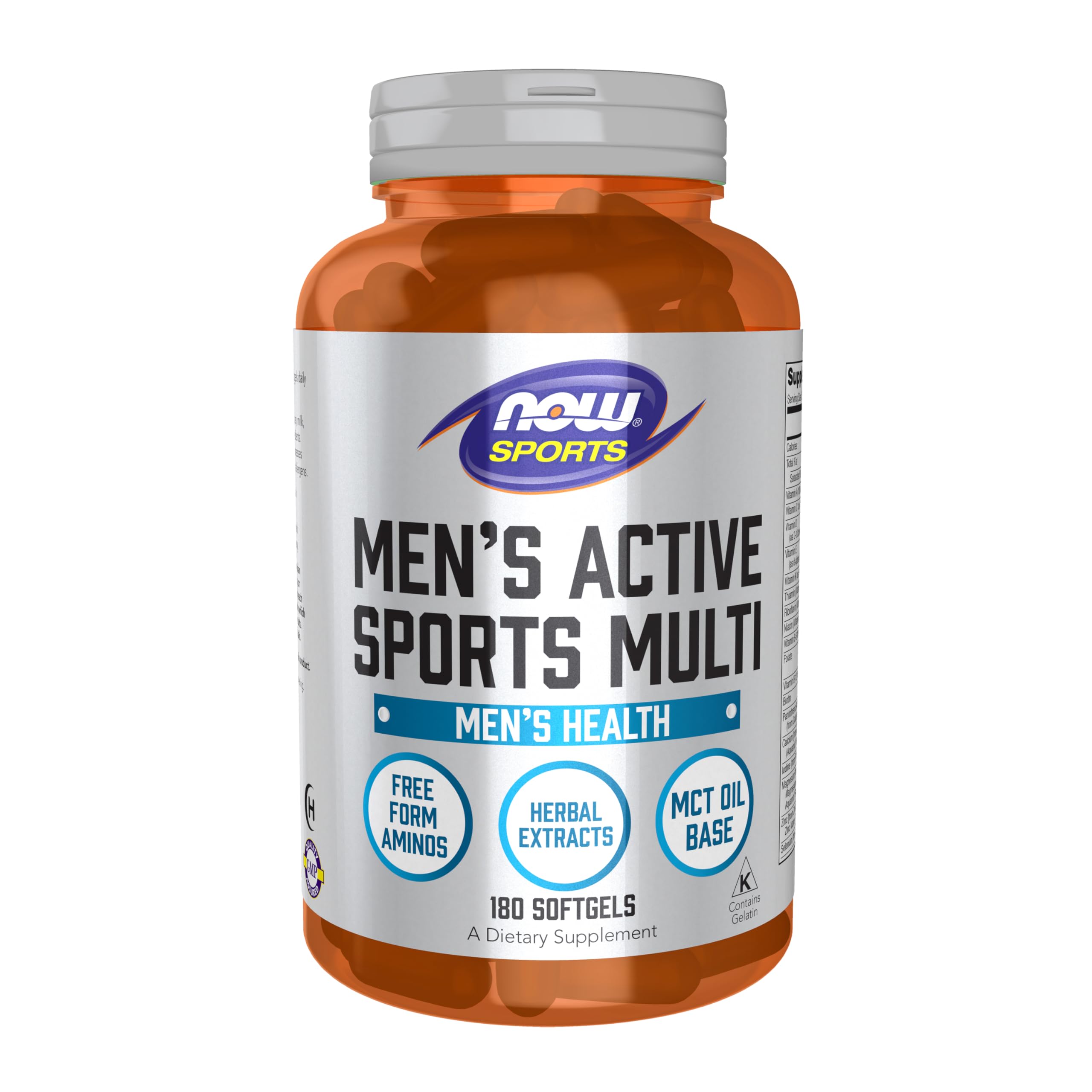 NOW Sports Nutrition Men's Extreme Sports Multi bottle on white background