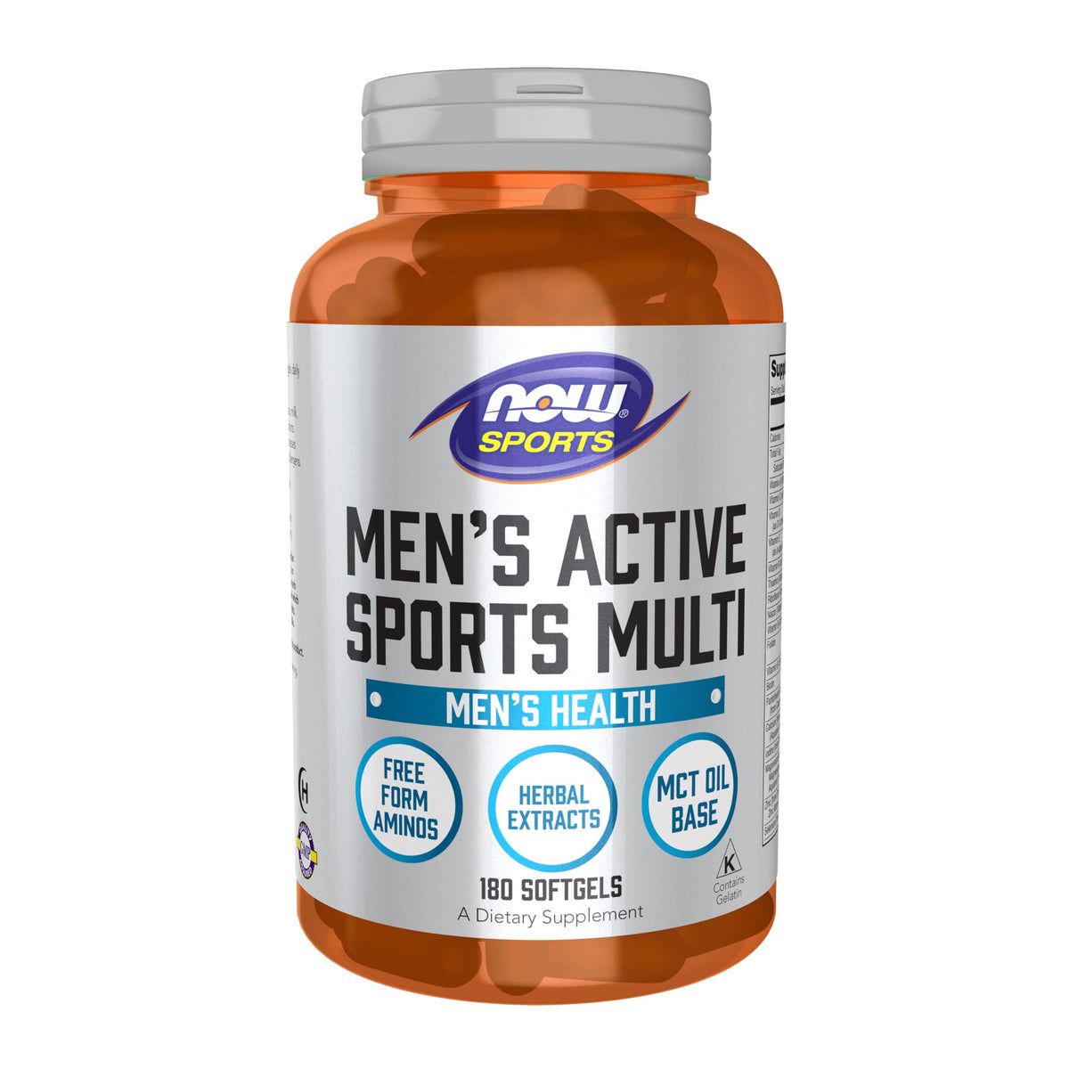 NOW Sports Nutrition Men's Extreme Sports Multi bottle on white background