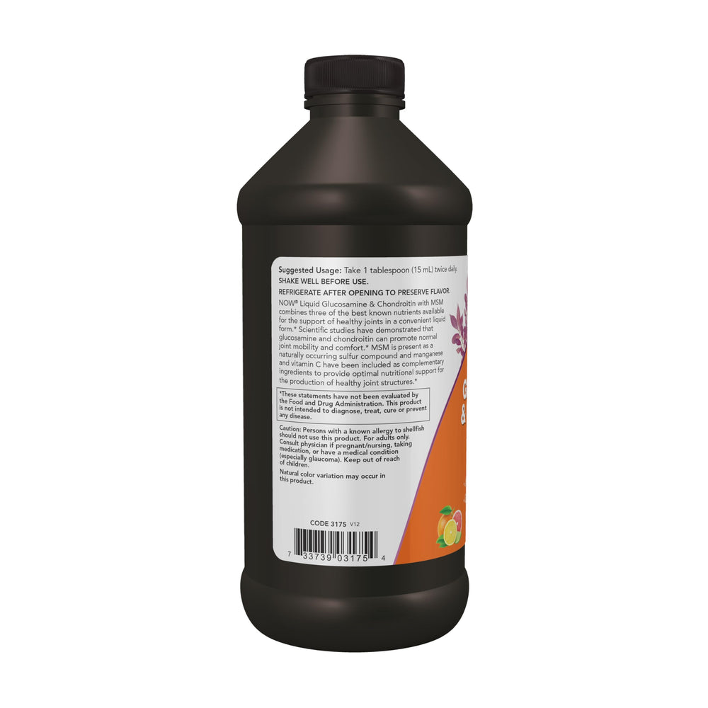 Liquid joint health formula ingredients diagram
