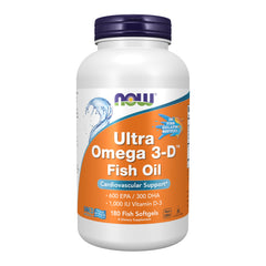 NOW Foods Ultra Omega 3-D bottle label