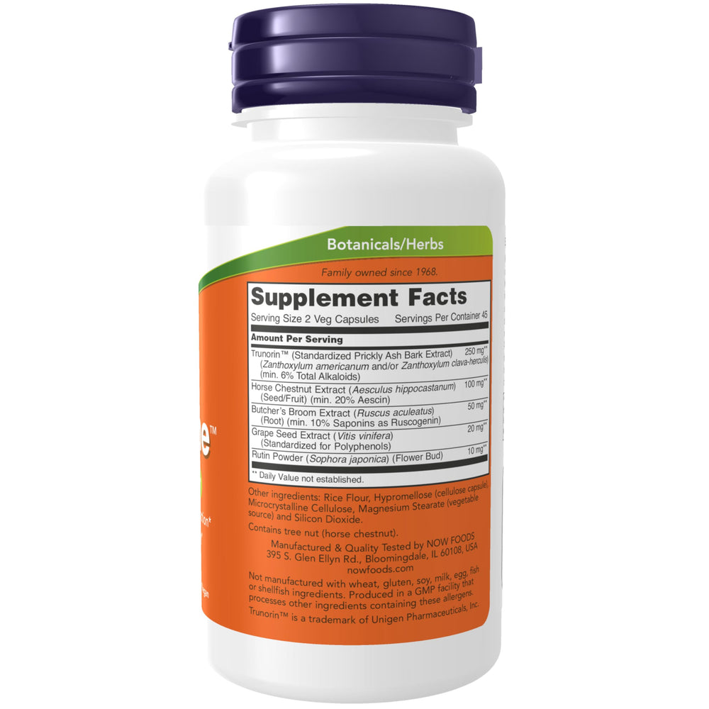 Close-up of Vein Supreme ingredients: Trunorin prickly ash bark extract