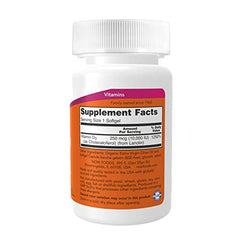 Label showing ingredients of NOW Vitamin D-3 10,000 IU