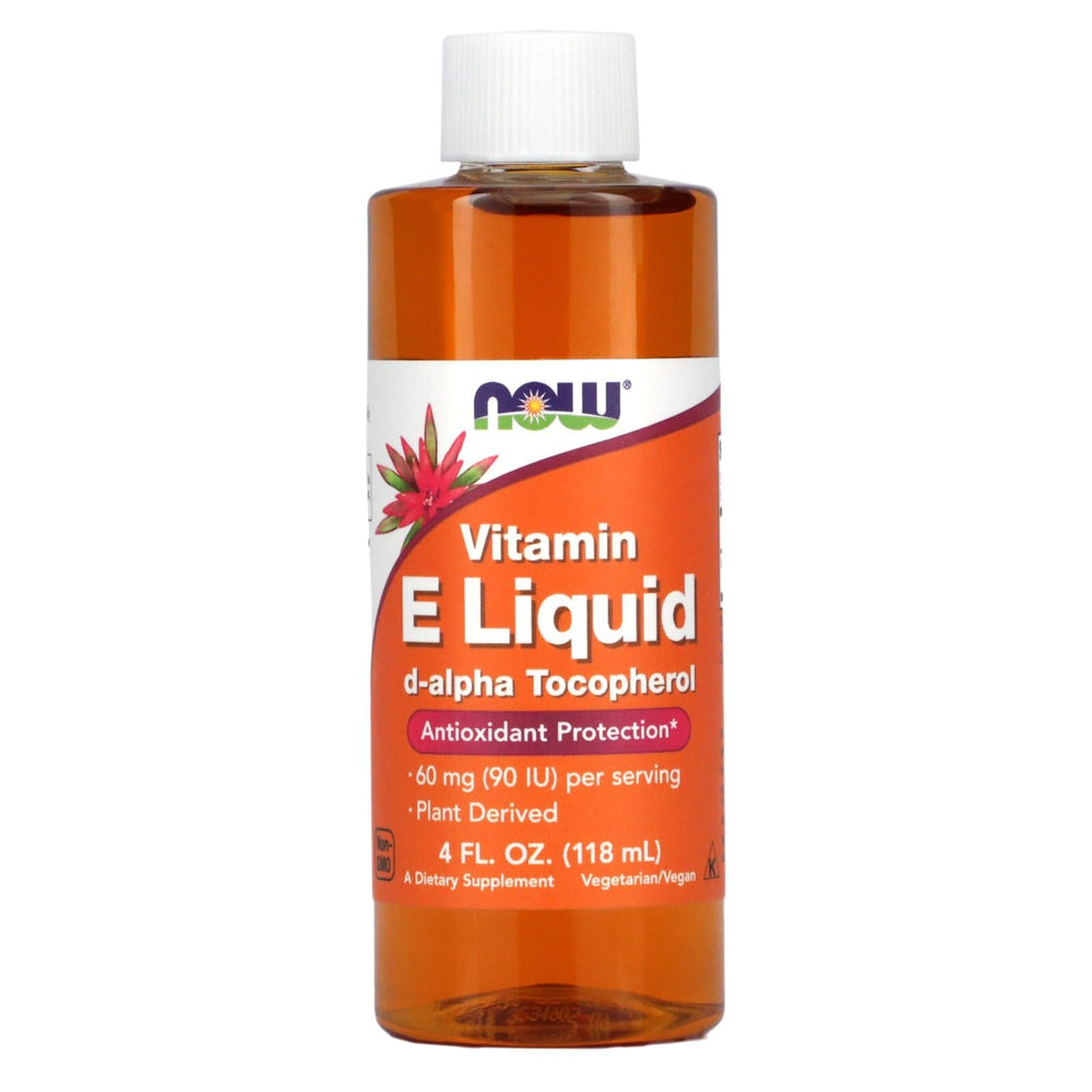 NOW Vitamin E 90 IU Liquid bottle