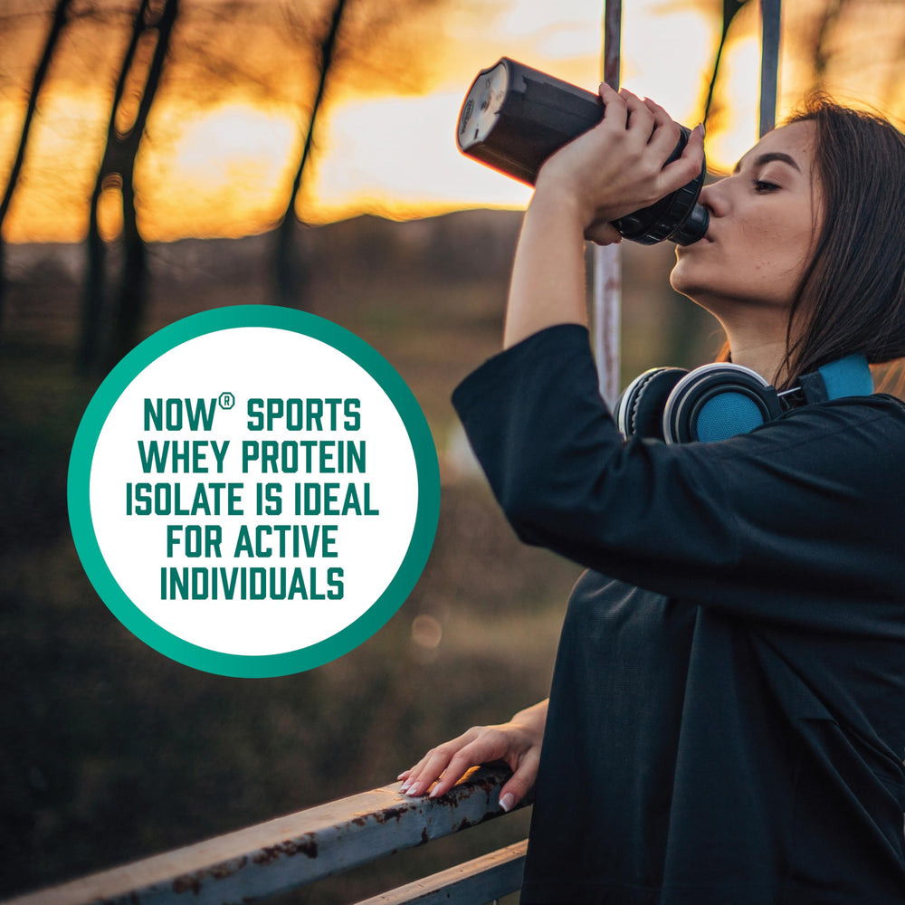 Supplement facts and ingredients on NOW Whey Protein Isolate