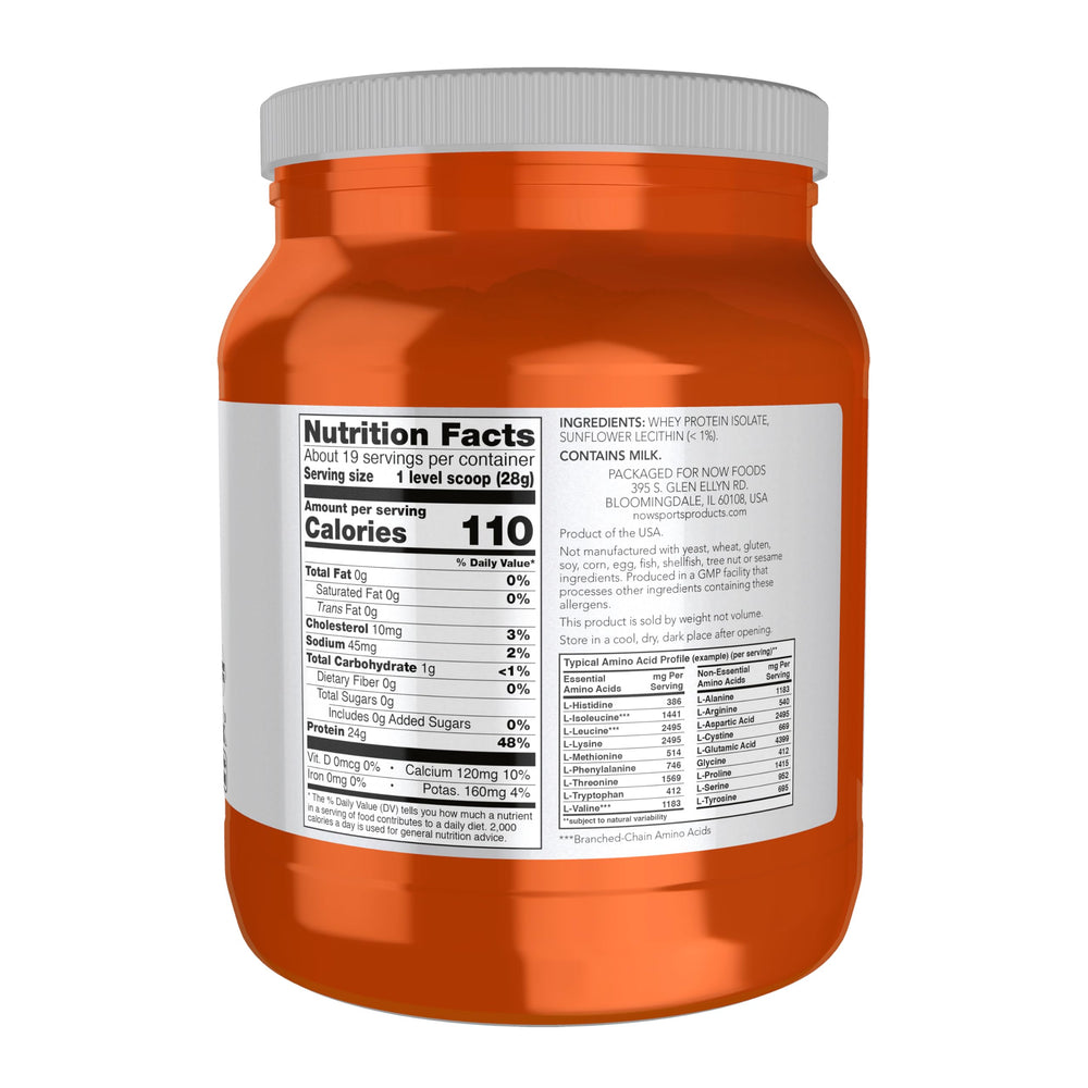 Measuring scoop with 25 g protein per serving