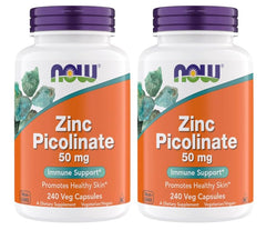 NOW Zinc Picolinate 50 mg bottle with label