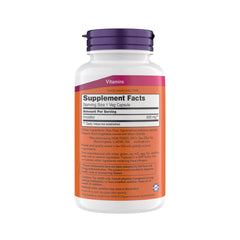 NOW Foods Inositol 500 mg bottle – back view with supplement facts