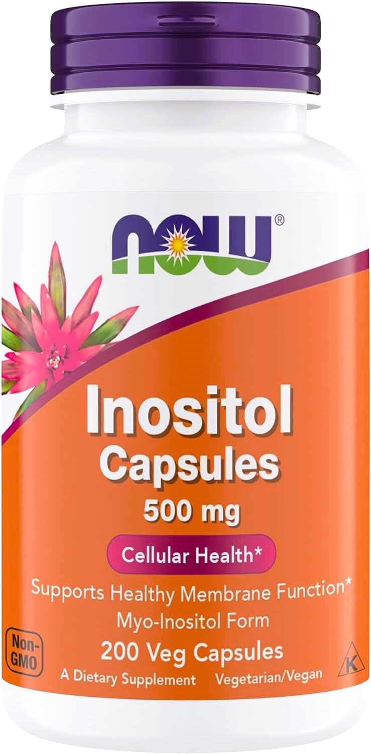 NOW Foods Inositol 500 mg bottle – front view