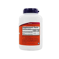NOW Foods Pantothenic Acid 500 mg bottle – 2-pack, label/back view