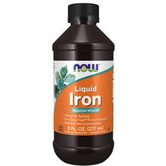 NOW Iron Liquid 18 mg bottle – main product image