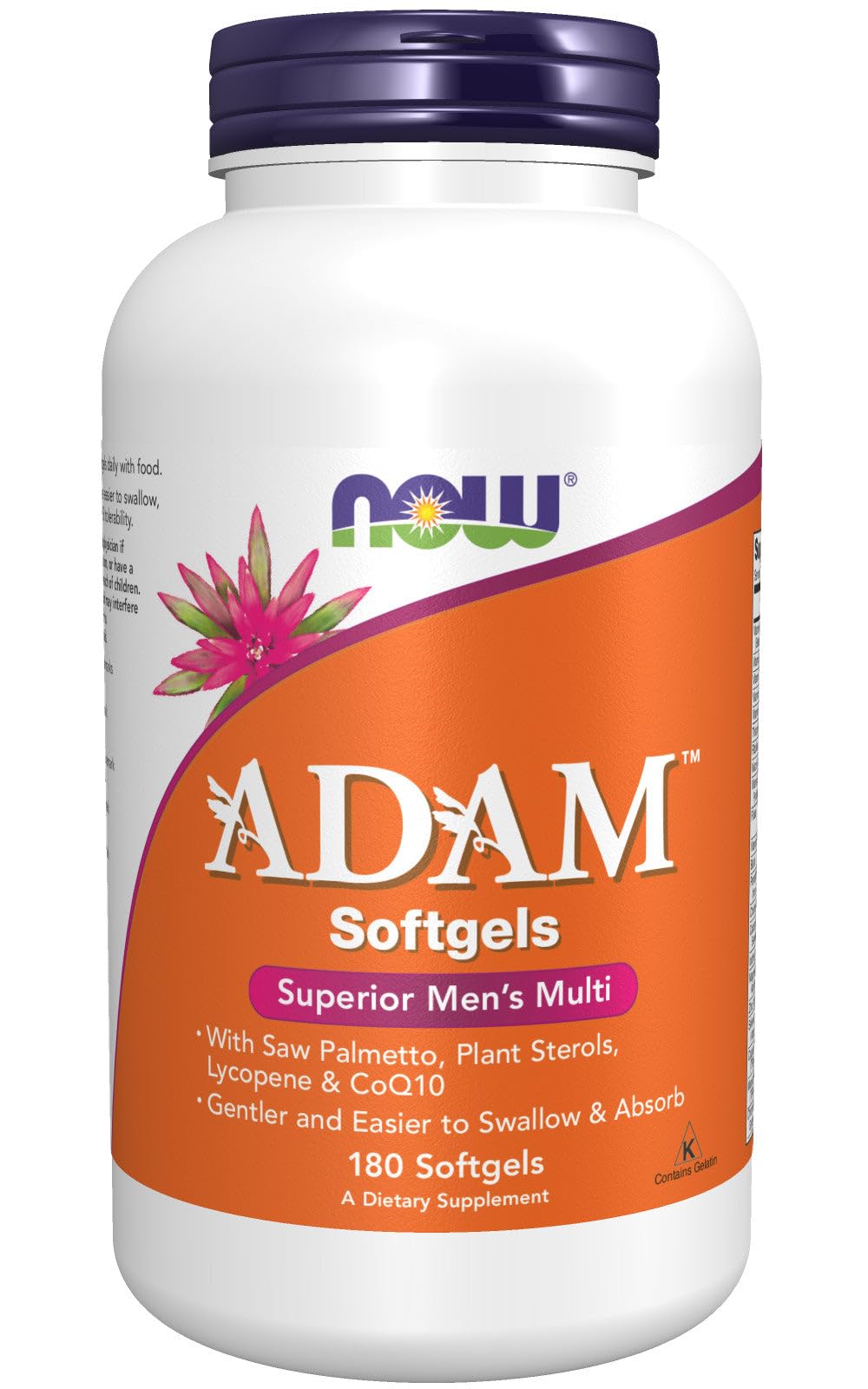 NOW Foods Adam Superior Men's Multi bottle packaging for daily wellness