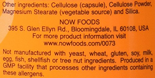 NOW Foods L-Carnitine made-in-USA brand badge signals trusted manufacturing.