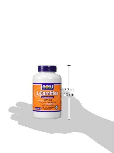 NOW Foods L-Carnitine veggie capsules packaging communicates vegan formula.