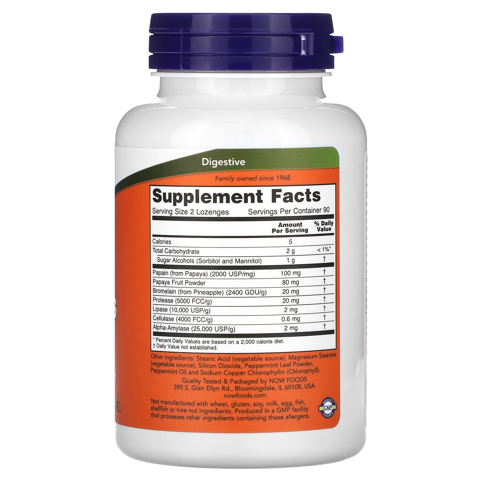 NOW Foods Papaya Enzymes chewable tablet - image 2