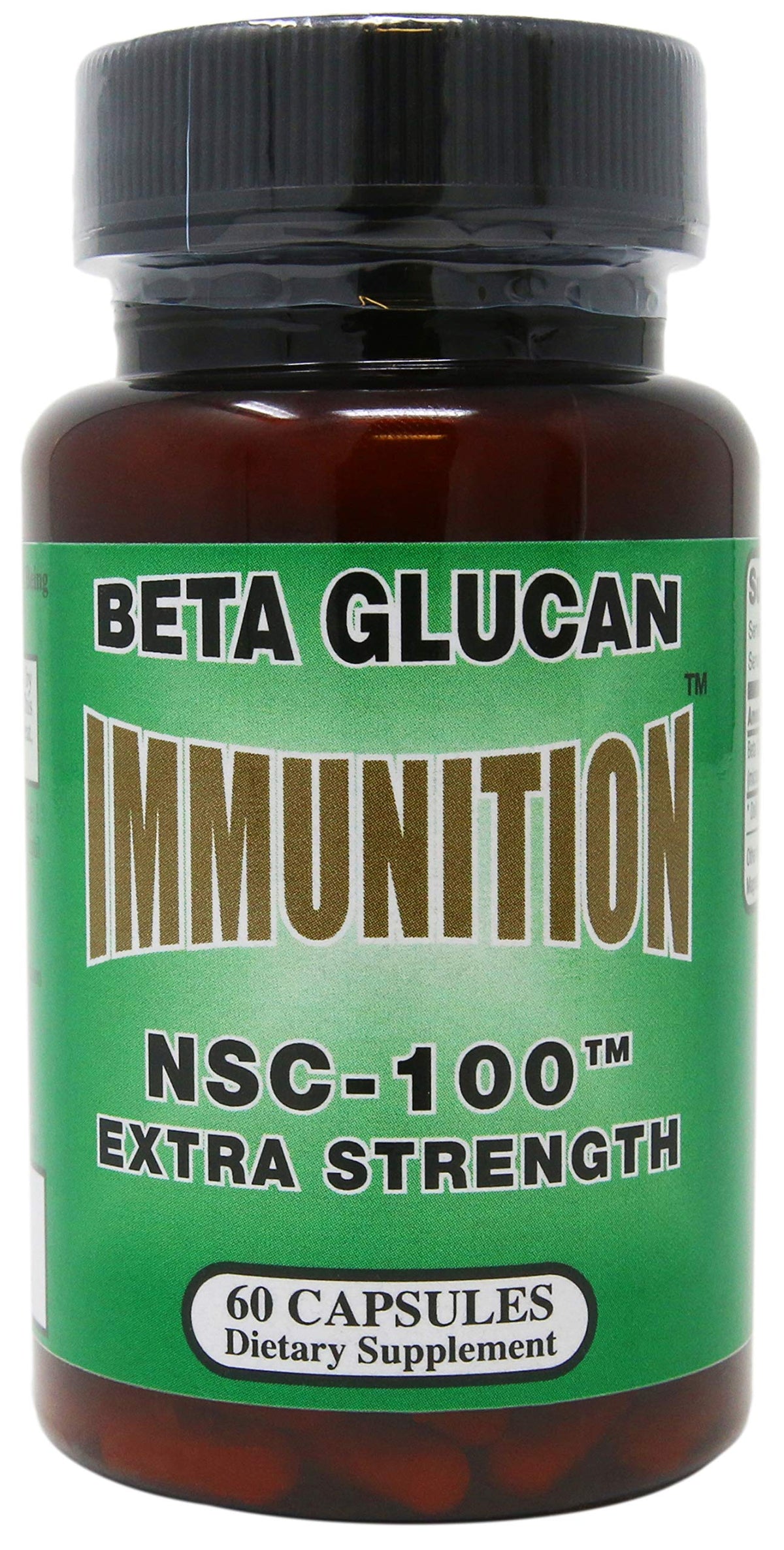 NSC 100 Beta Glucan Extra Strength bottle front